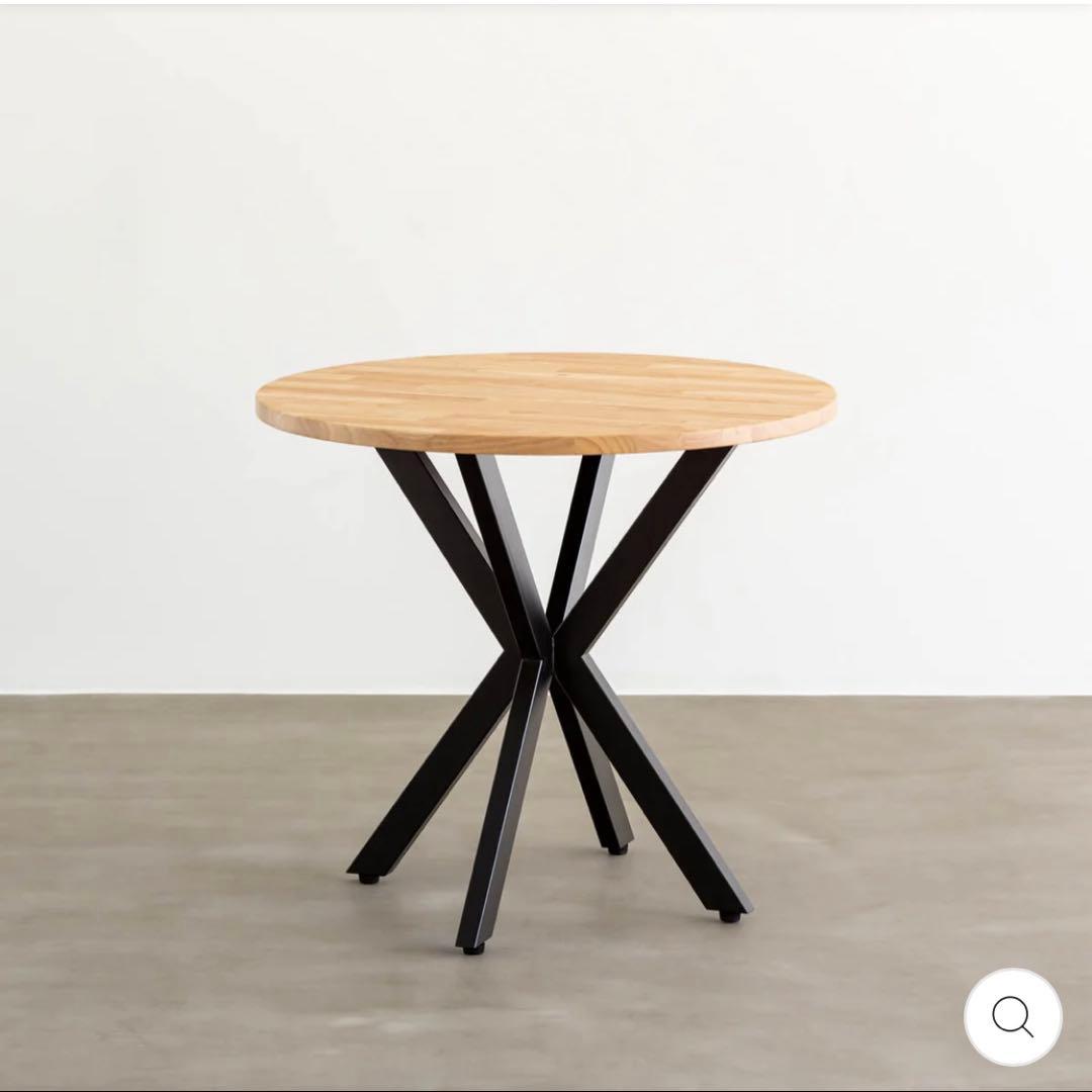 KANADEMONO Cafe X ラバーウッドN 90cm 規格」よりも「あなたの暮らし」に寄り添うラウンドテーブル THE CAFE