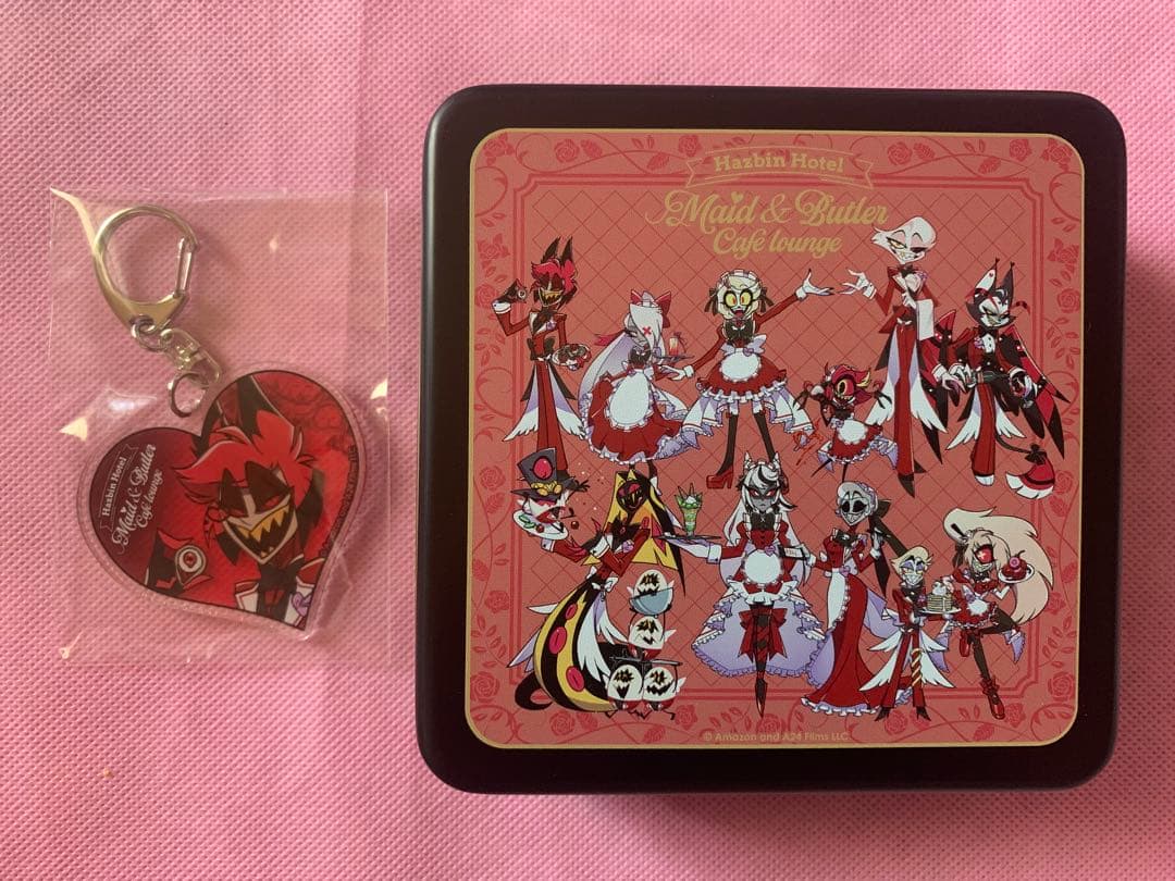 ハズビンホテル アニカフェ アニメイトカフェ アラスター アクキー 缶付き Amazon.co.jp: ハズビンホテル アニメイトカフェ アニカフェ アクリル