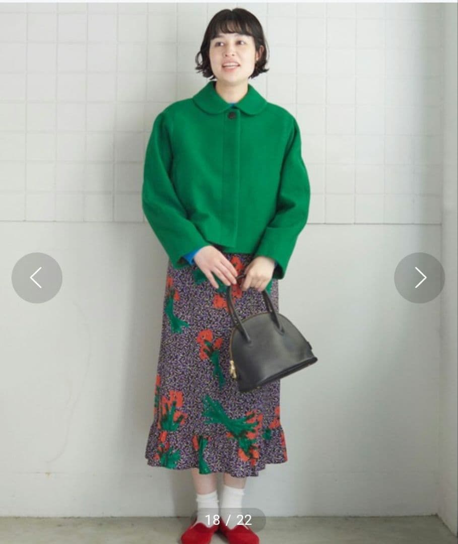 ビュルデサボン　Super hanahanaプリントスカート bulle de savon（ビュルデサボン）の「○Super hanahana プリント