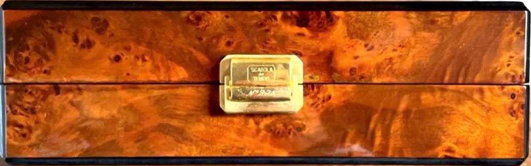 早い者勝ち【美品•限定品】SCATOLAイタリア製　 ウォッチケースNo入り 6スロット ウォッチケース ネイビー | 時計 ケース | グローブ