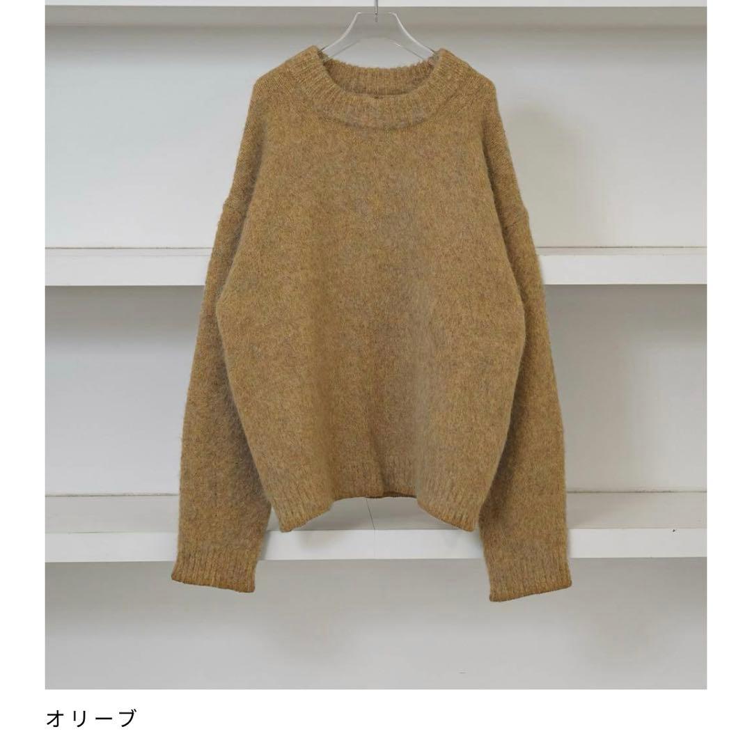 todayful Brushed Over Knit オリーブ
