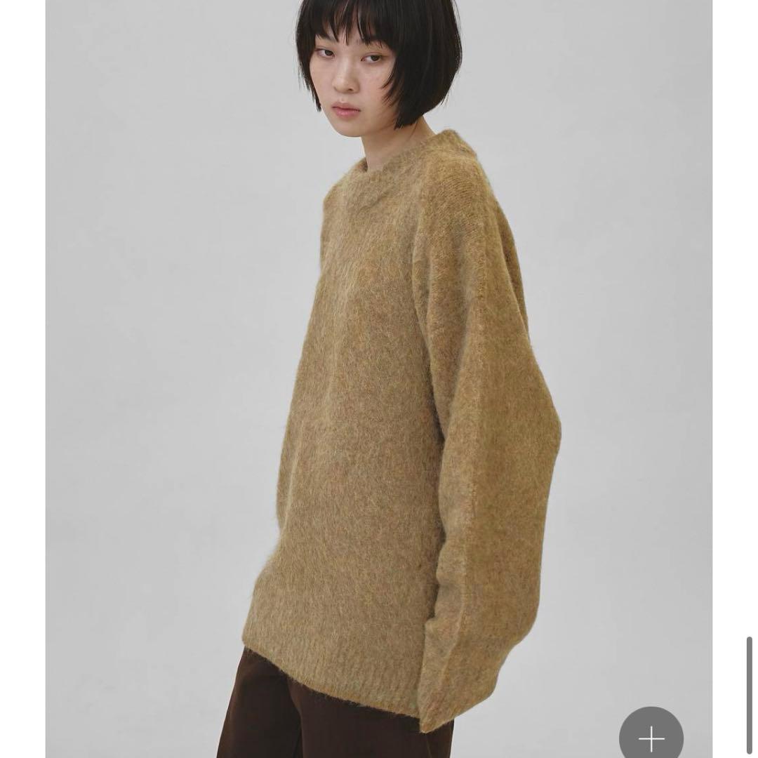 todayful Brushed Over Knit オリーブ