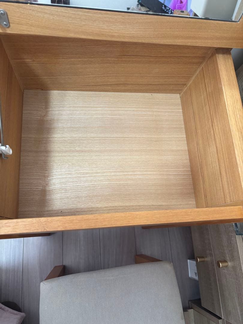 無印良品 ドレッサー 椅子付き (オーク材) - メルカリ