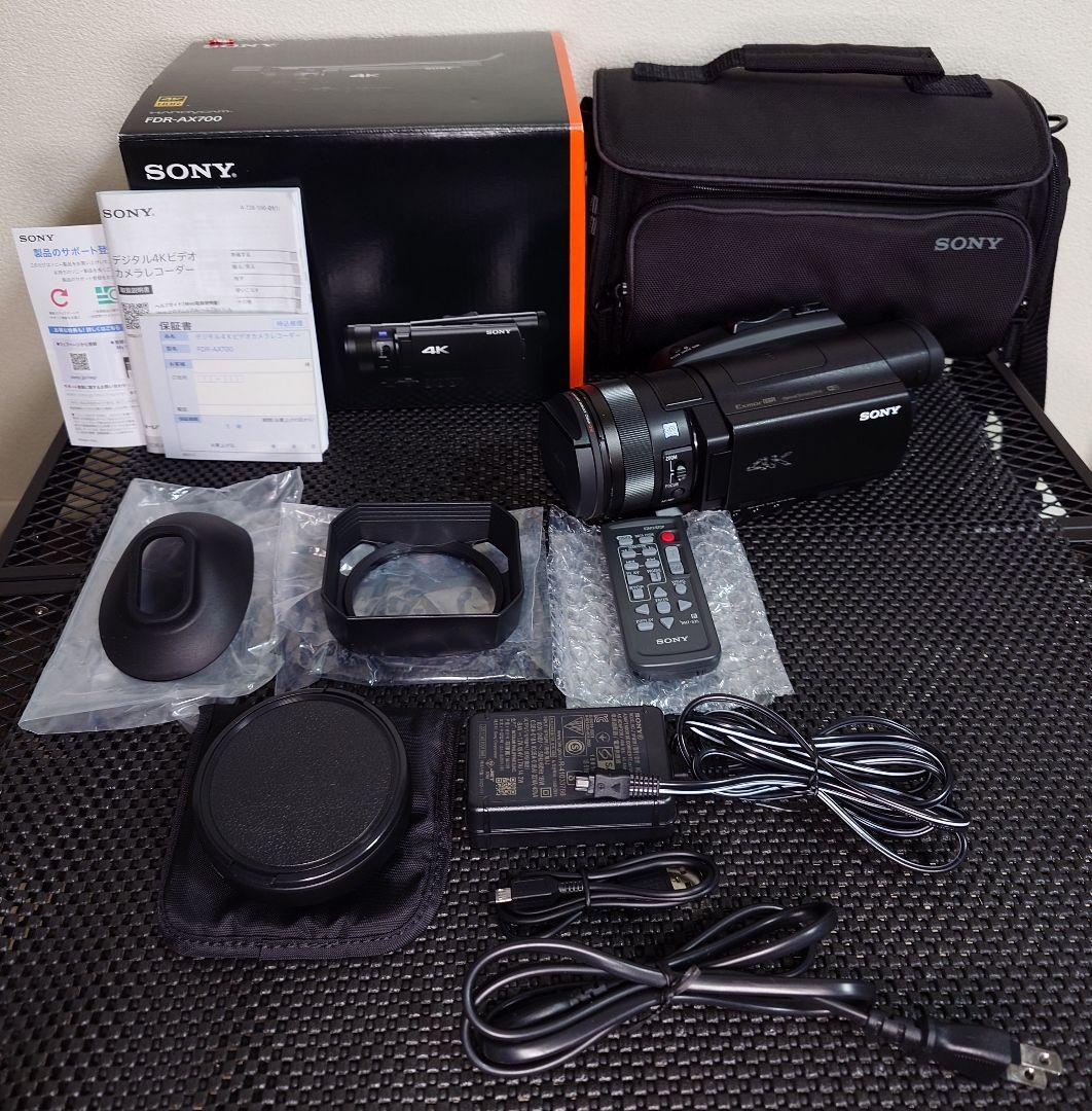 SONY FDR-AX700 4Kビデオカメラ 【超美品】 通電時間4×10H Amazon.com : Sony FDRAX700/B FDR-AX700 4K HDR Camcorder, Black