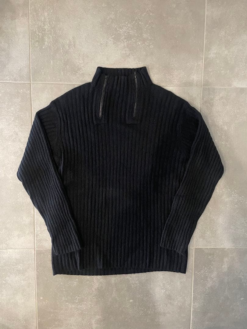 Y's for men ブラック ハイネックセーター　ダブルジップ　アーカイブ Y's for men ブラック ハイネックセーター ダブルジップ アーカイブ