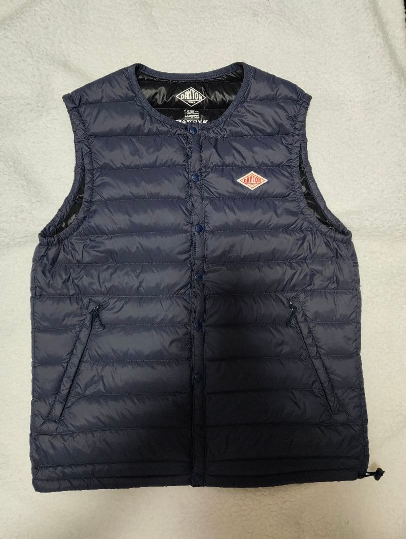 DANTON ダウンベスト ネイビー - メルカリ