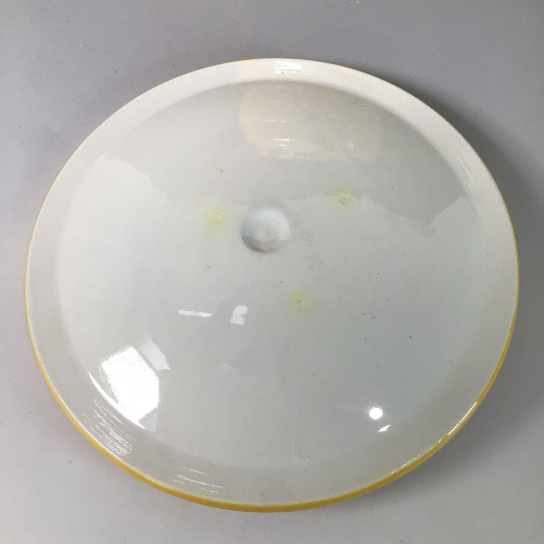 R971 皆具 『翠嵐窯』『黄交趾』『七宝草花文』 共箱 茶道具