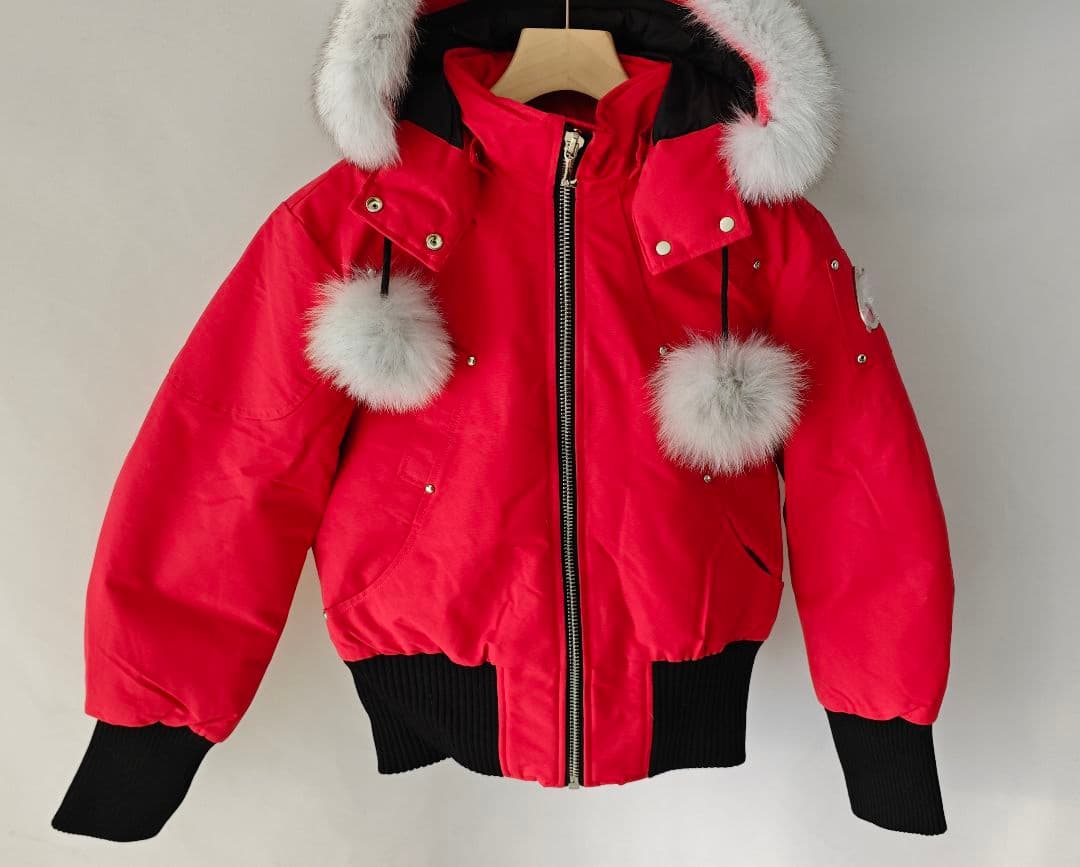 木*夏様 MOOSE KNUCKLES 赤 ダウン ホワイトファー付き Moose Knuckles Ballistic Bomber Men's Size XL White Fur | eBay