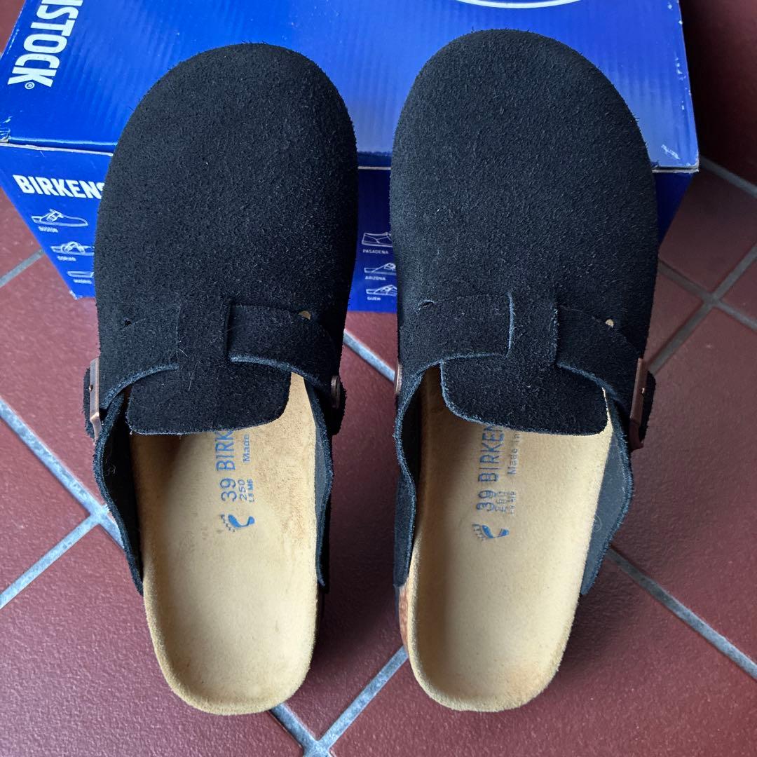 ビルケンシュトック　黒39 25センチ ビルケンシュトック BIRKENSTOCK Boston / ボストン スムースレザー