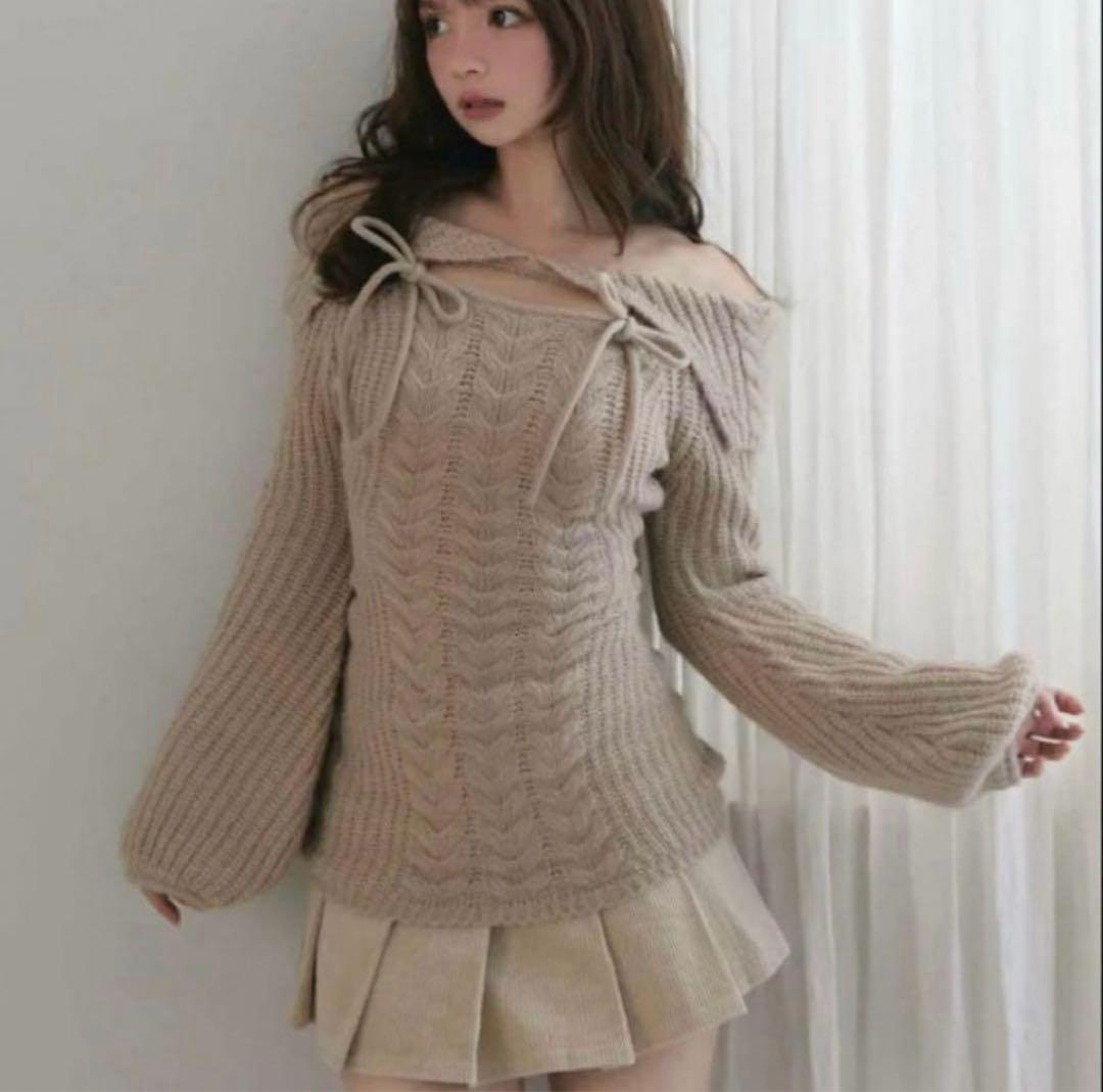 andmary aura cable knit tops ニット トップス andmary aura cable knit tops ニット トップス - メルカリ