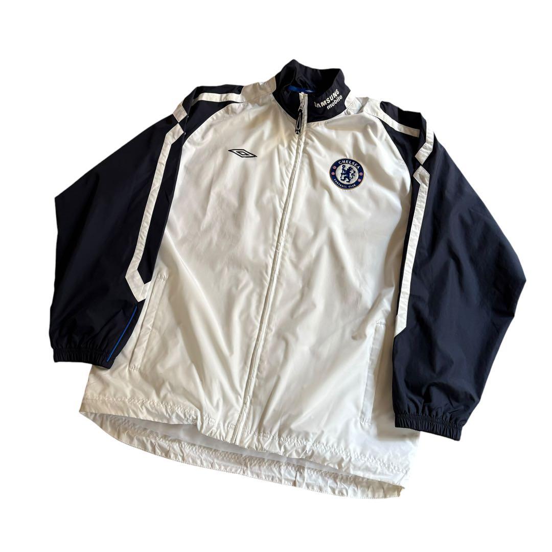 UMBRO アンブロ×チェルシー】ジャケット 刺繍ワッペンロゴ デサント社
