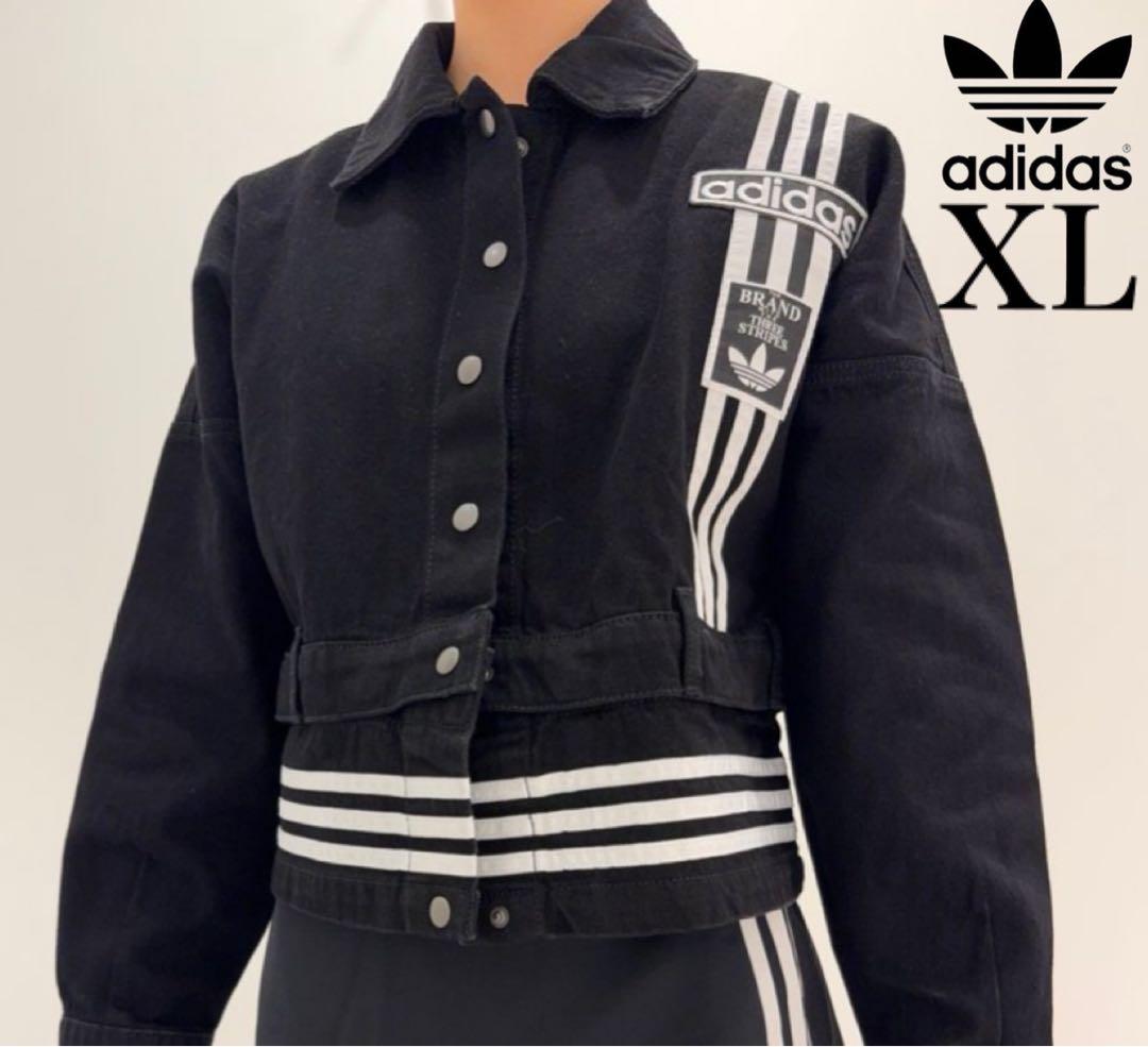 新品XL】アディブレイク デニム 2-IN-1 トラックトップ アディダス