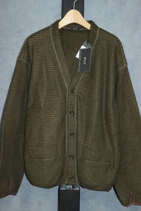 ワイルドライフテーラー POLARTEC カーディガン M アダムエロぺ カーキ