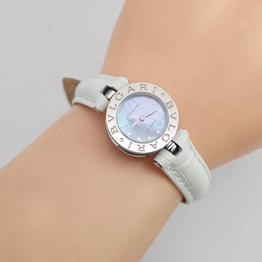 新品ベルト ブルガリ 腕時計 ビーゼロワン ブルーシェル BZ22S レザー