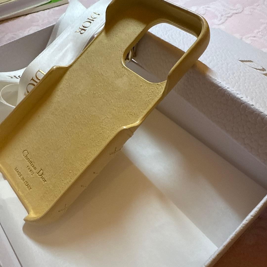 《美品》Diorスマホケース黄 iPhone15Pro