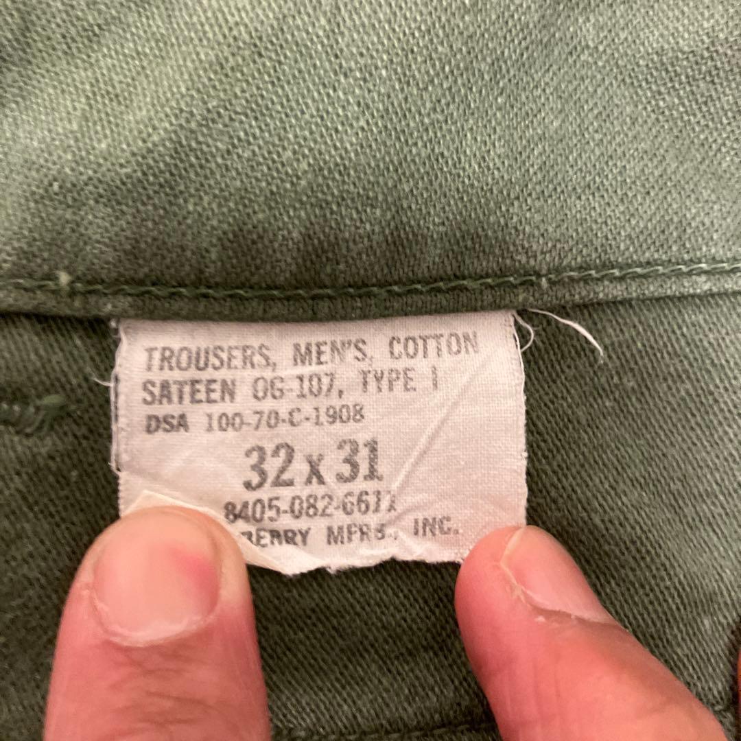 U.S.ARMY OG-107ベイカーパンツ 70s ビンテージ