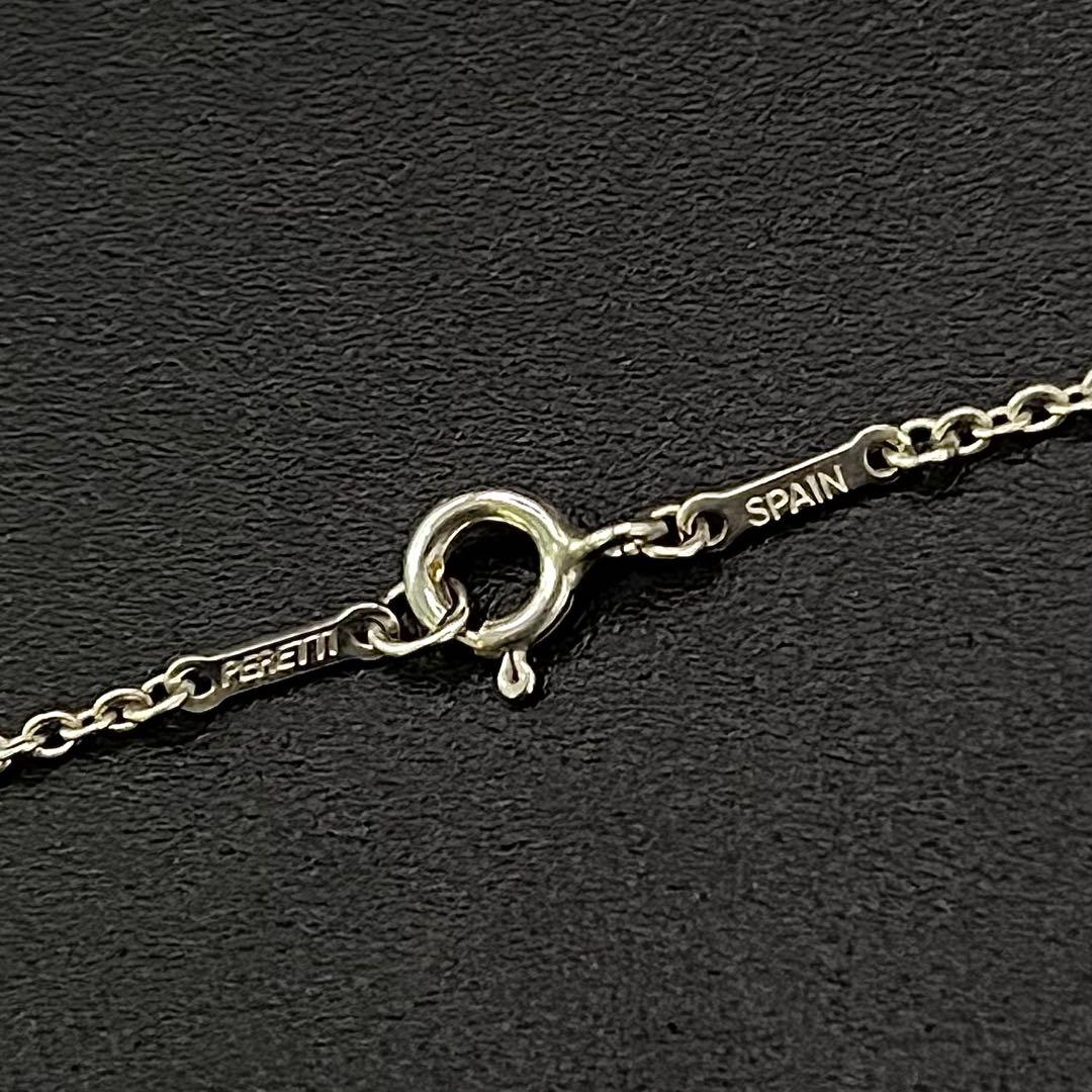美品 ティファニー オープンハート ネックレス Lサイズ 2.2cm スペイン製