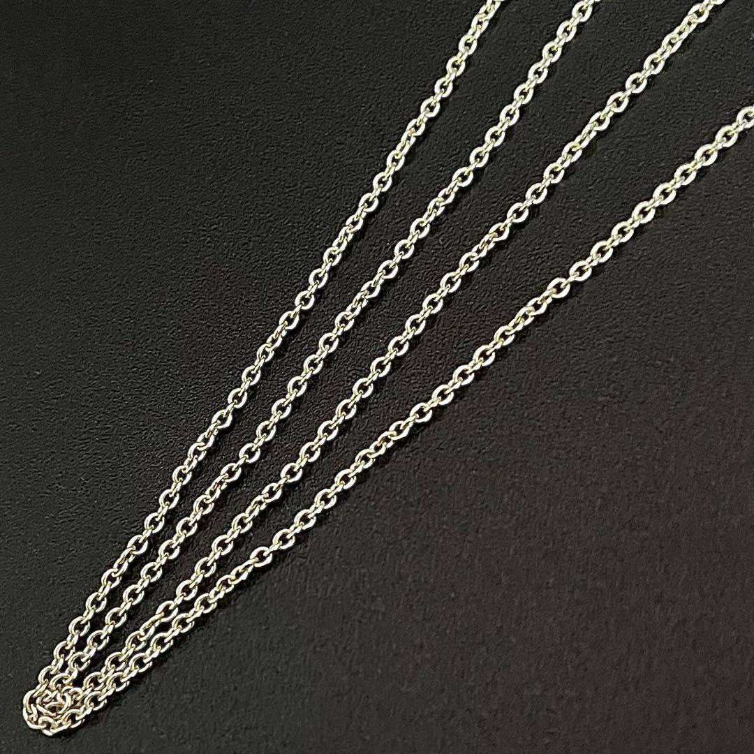 美品 ティファニー オープンハート ネックレス Lサイズ 2.2cm スペイン製