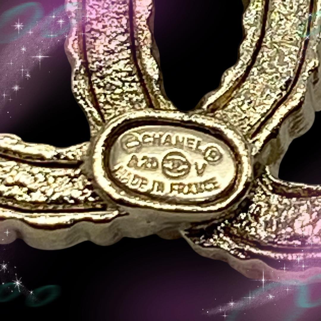 《超美品》 シャネル ピアス片耳 ココマーク マルチカラー A20V