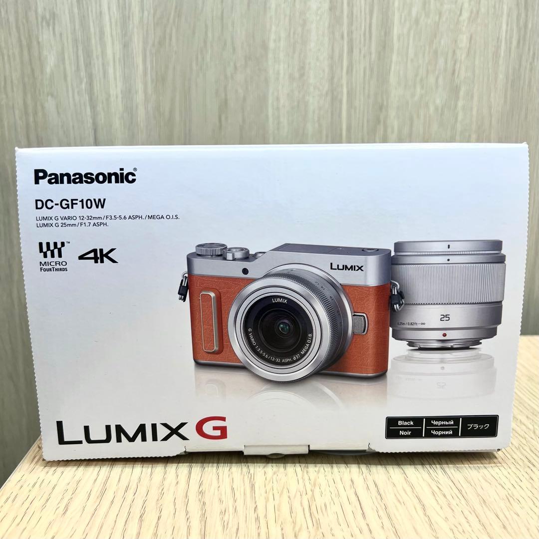 Panasonic LUMIX DC-GF10 ブラック ボディ 美品 LUMIX パナソニック Panasonic DC-GF10 ブラック 単焦点 ダブルレンズ