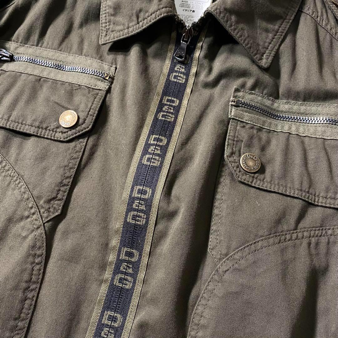 良品】ドルチェアンドガッバーナ ブルゾン ITTIERRE ミリタリー Lの