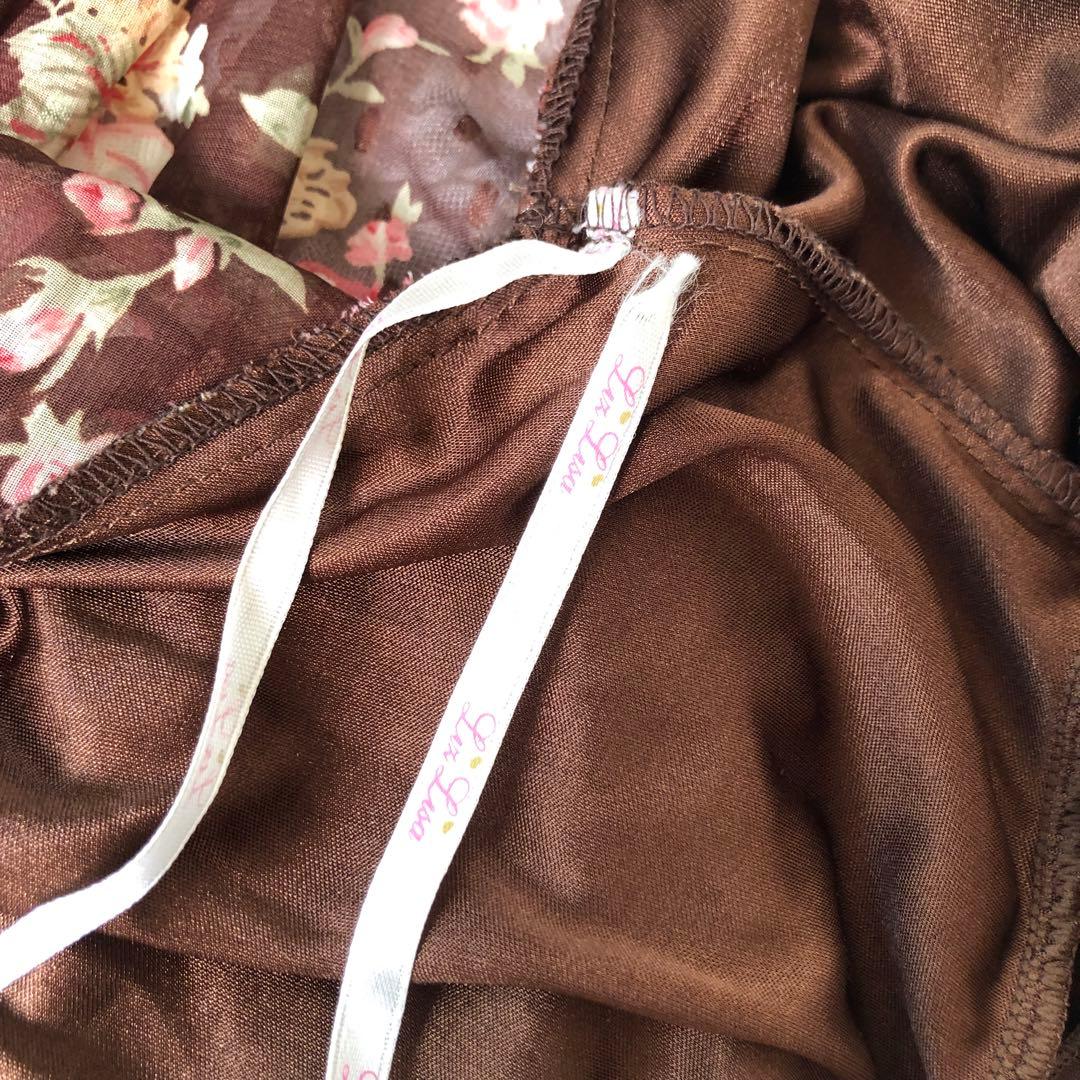 LIZLISA 希少 ワンピ風 コンビネゾン 花柄 スカパン 平成レトロ