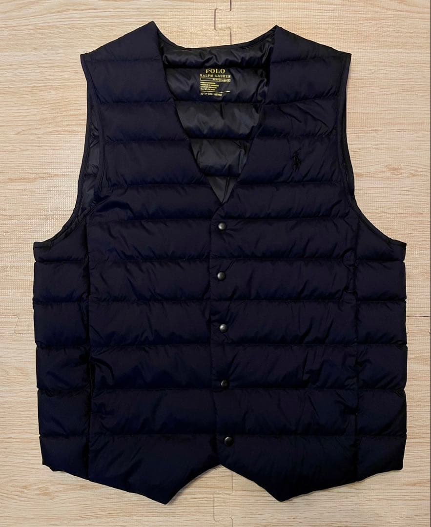 ポロラルフローレン パッカブル ダウンベスト 黒 XS 軽量 楽天市場】ポロ ラルフローレン メンズ パッカブル ダウンベスト POLO