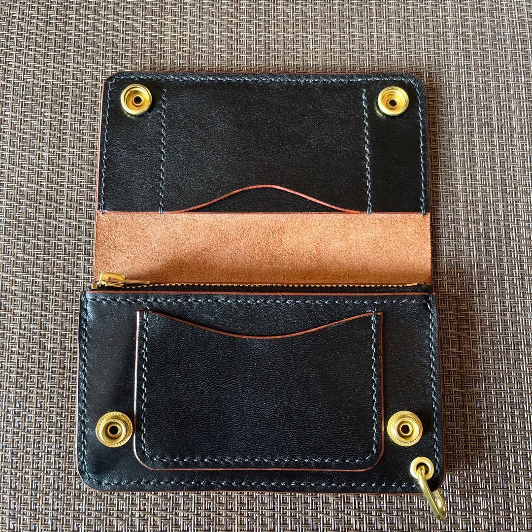 MARYAM ホースフロント ミドルトラッカーウォレット 茶芯 - メルカリ