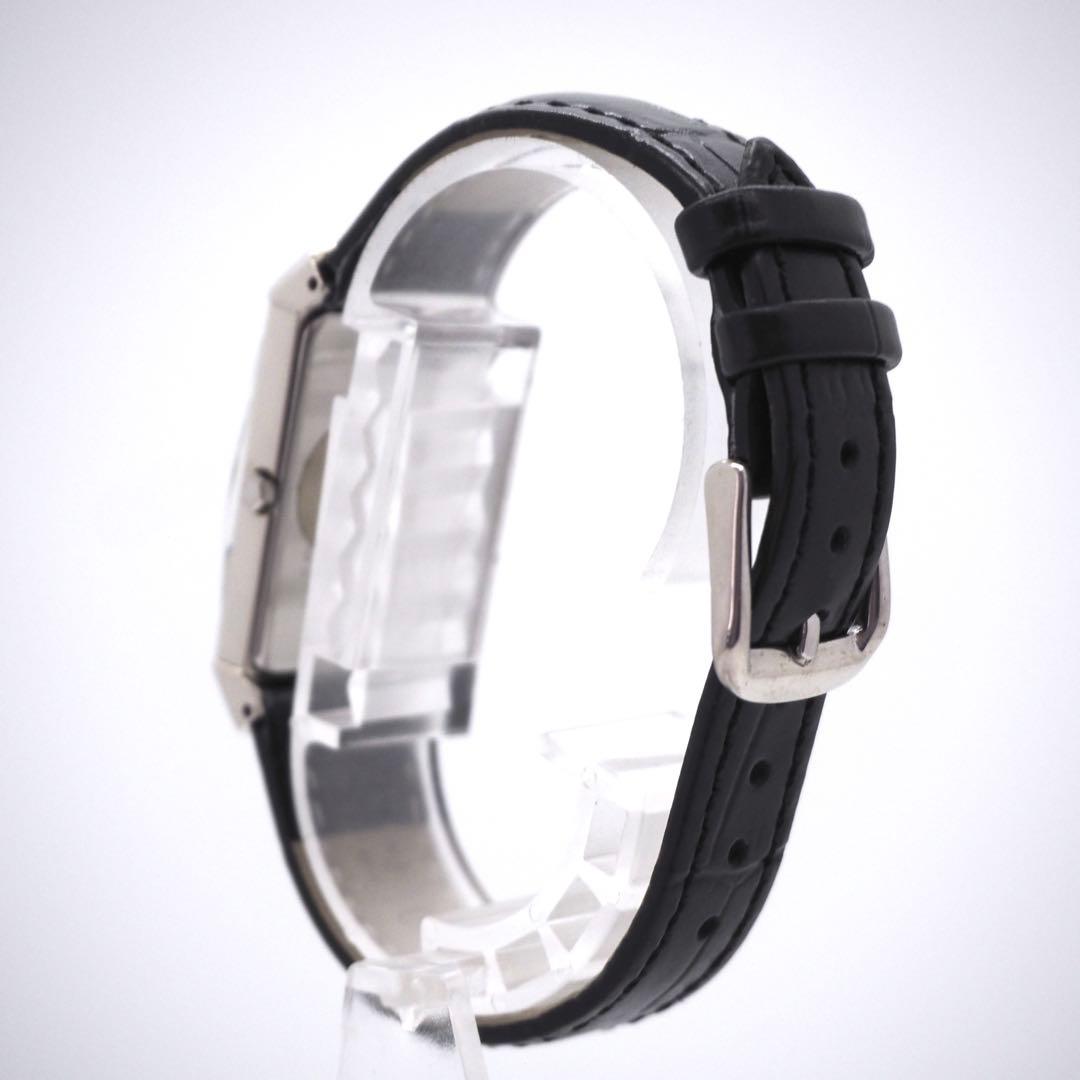 専用45【美品】イヴサンローラン 時計 カットガラス ブラック スクエア