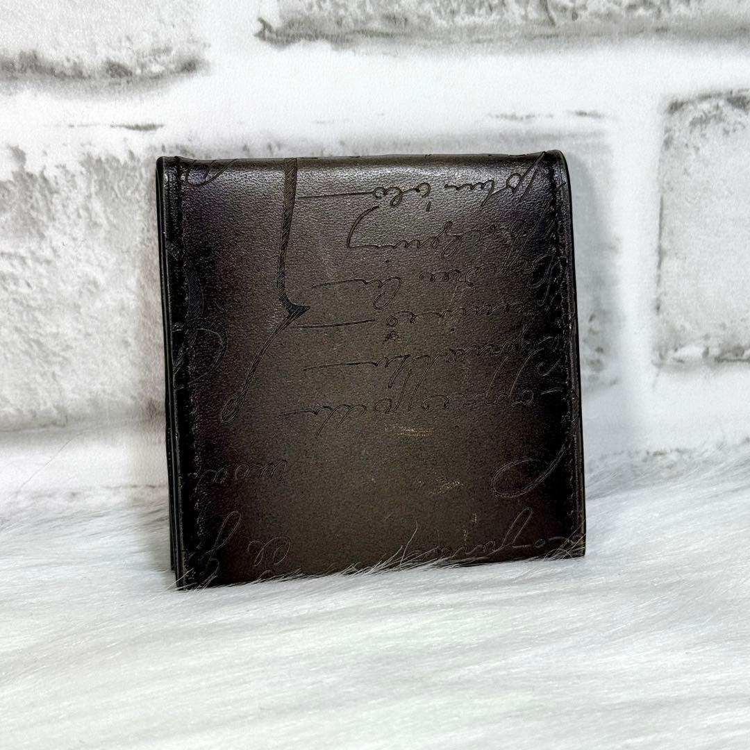 美品 ベルルッティ ケース カリグラフィ スクリットレザー ブラック Berluti（ベルルッティ） 美品 カリグラフィ インブイア スクリット