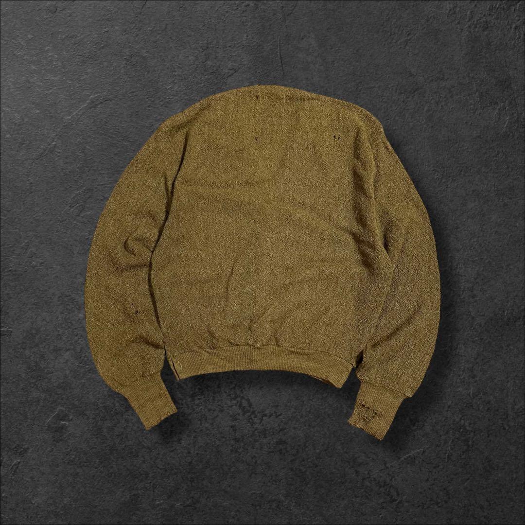 Pebble Baech カーディガン 60s アルパカ100% グランジ ボロ - メルカリ