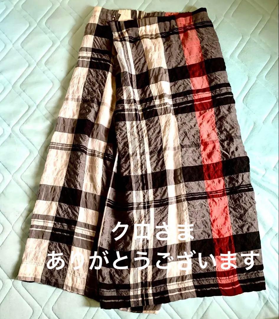 芽風　チェック柄ガウチョパンツ2枚セット！ Honeys（ハニーズ） パンツ チェック柄ガウチョパンツ レディース