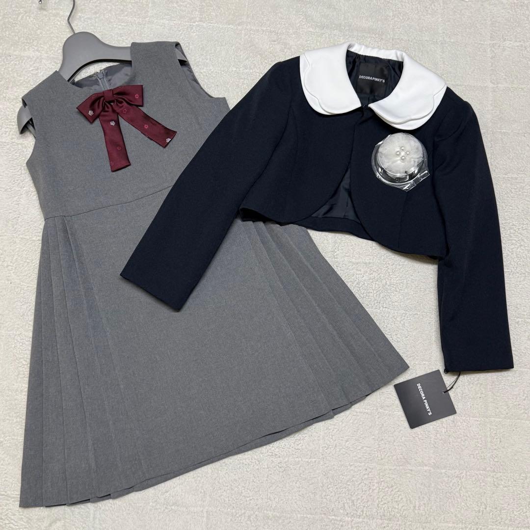 未使用 デコラピンキーズ 卒園入学式 フォーマルアンサンブル 120