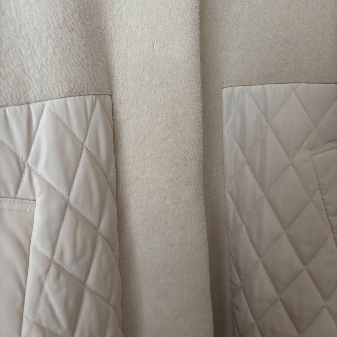 2024AW オペークドットクリップ ウールカシミヤブレンドキルティング