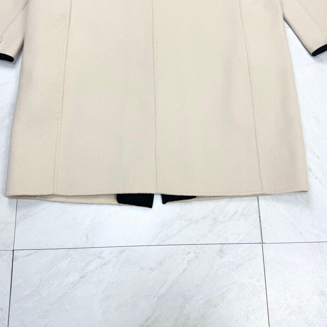 美品 S マックスマーラ クチートアマーノ パイピング ノーカラー