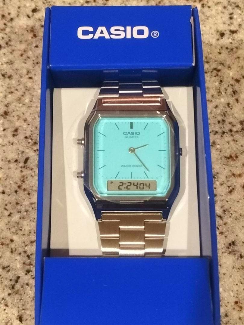 新品 カシオ AQ-230A-2A2MQYJF ティファニーブルー（ターコイズ