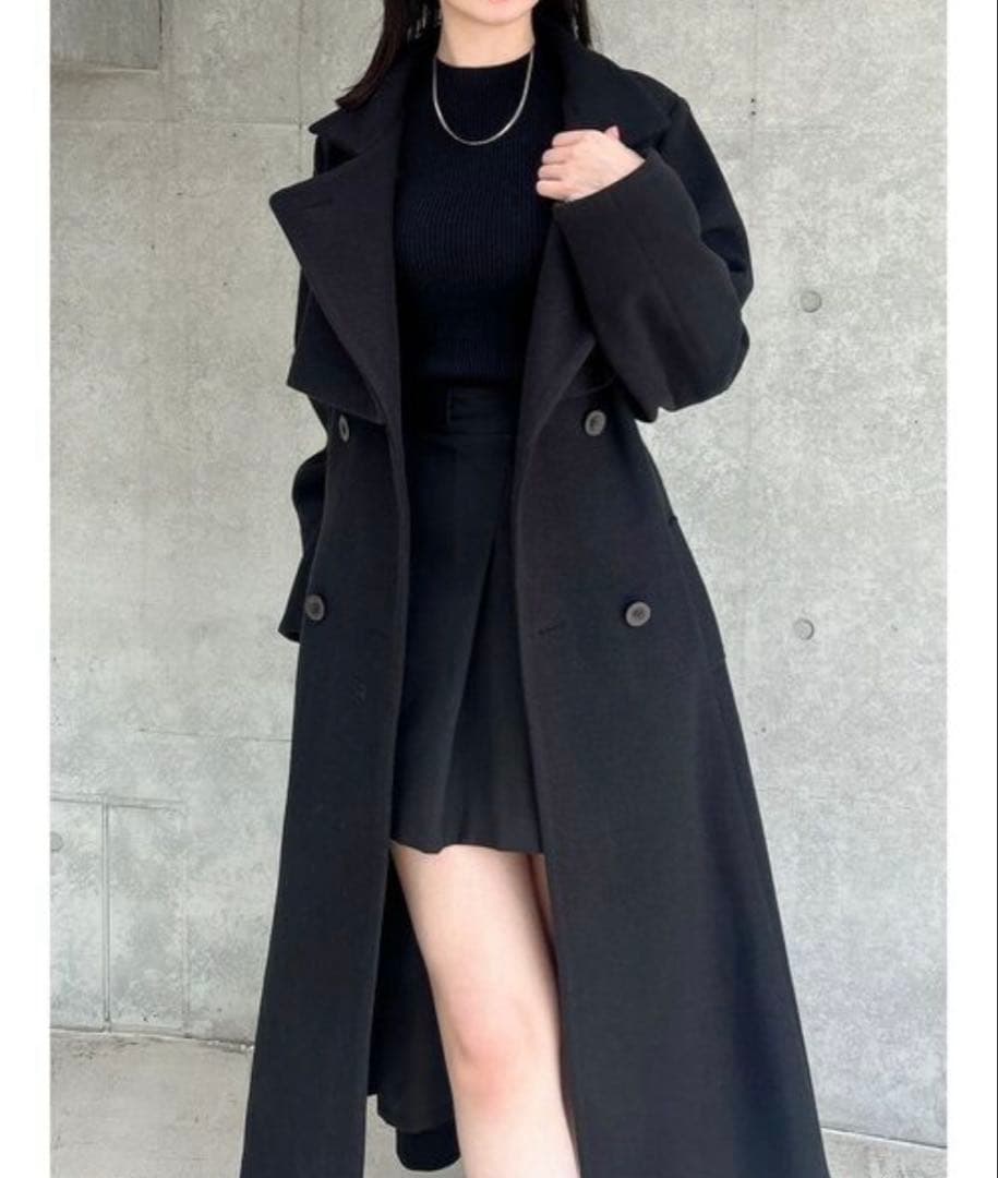 dazzlin ダズリン 2WAYカラーレディコート ブラック Mサイズ ダズリン dazzlin 2WAYカラーレディコート （ブラック） -ファッション