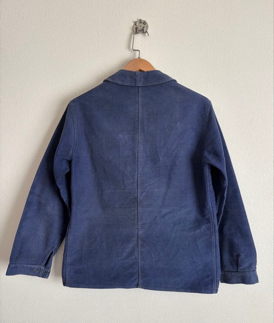 40s 刺繍 モンサンミシェル モールスキン フレンチワーク フェード