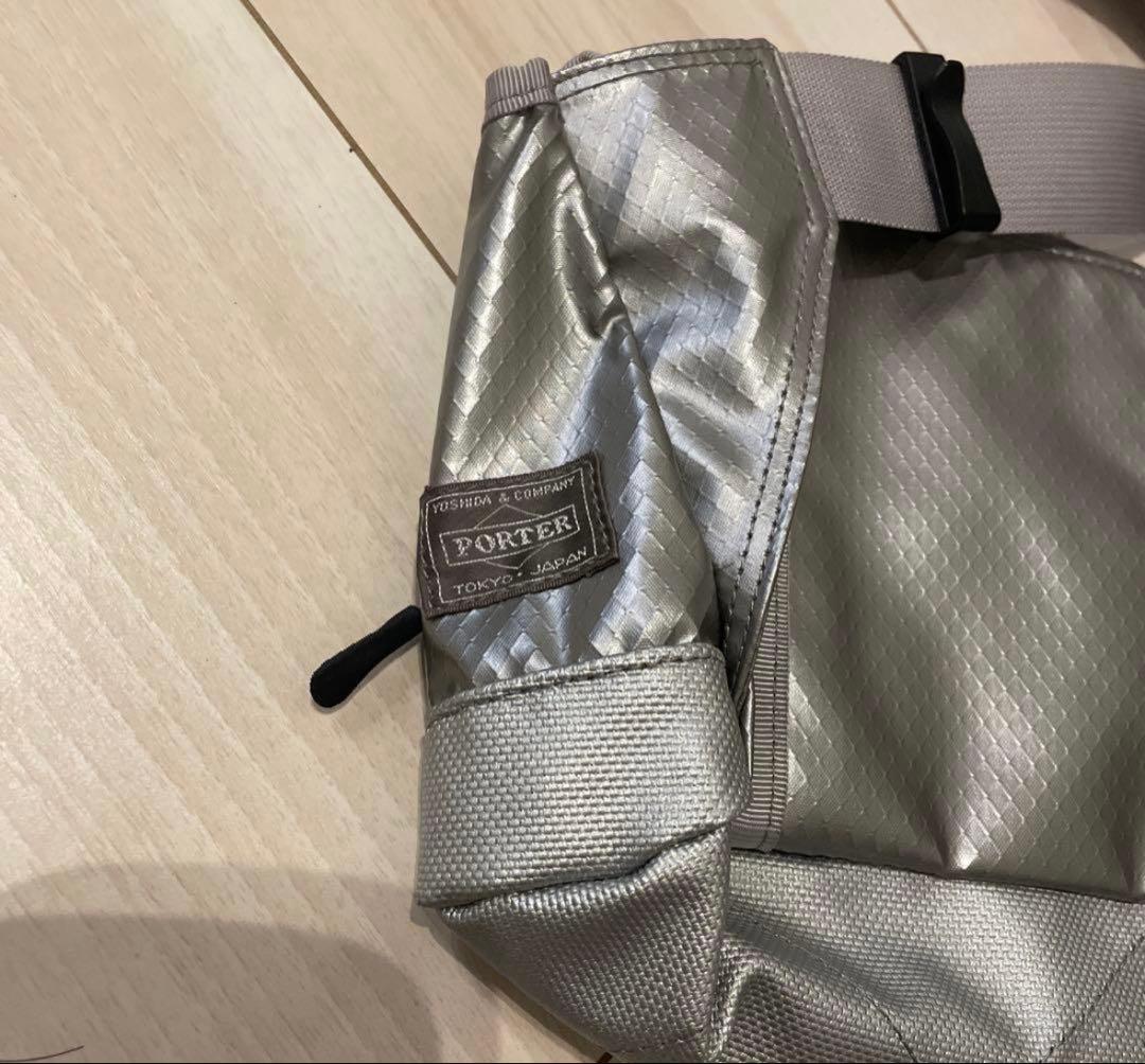 PORTER シルバー ショルダーバッグ - メルカリ