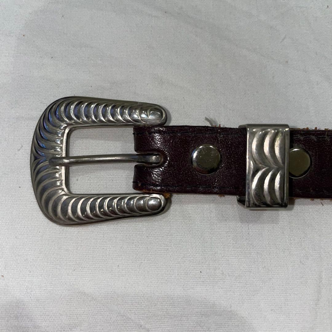 70s 70年代 ウエスタンベルト レザーベルト ヴィンテージ 古着