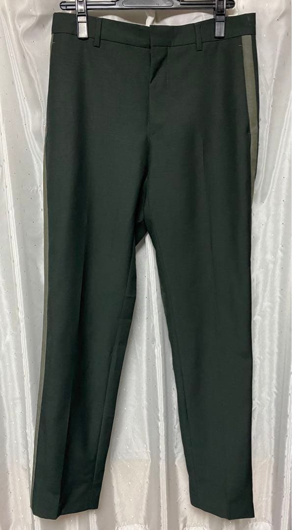 PRADA 2019 テーパードウールスラックス ライン PRADA（プラダ）スラックス グレー サイズ:46(M位) メンズ