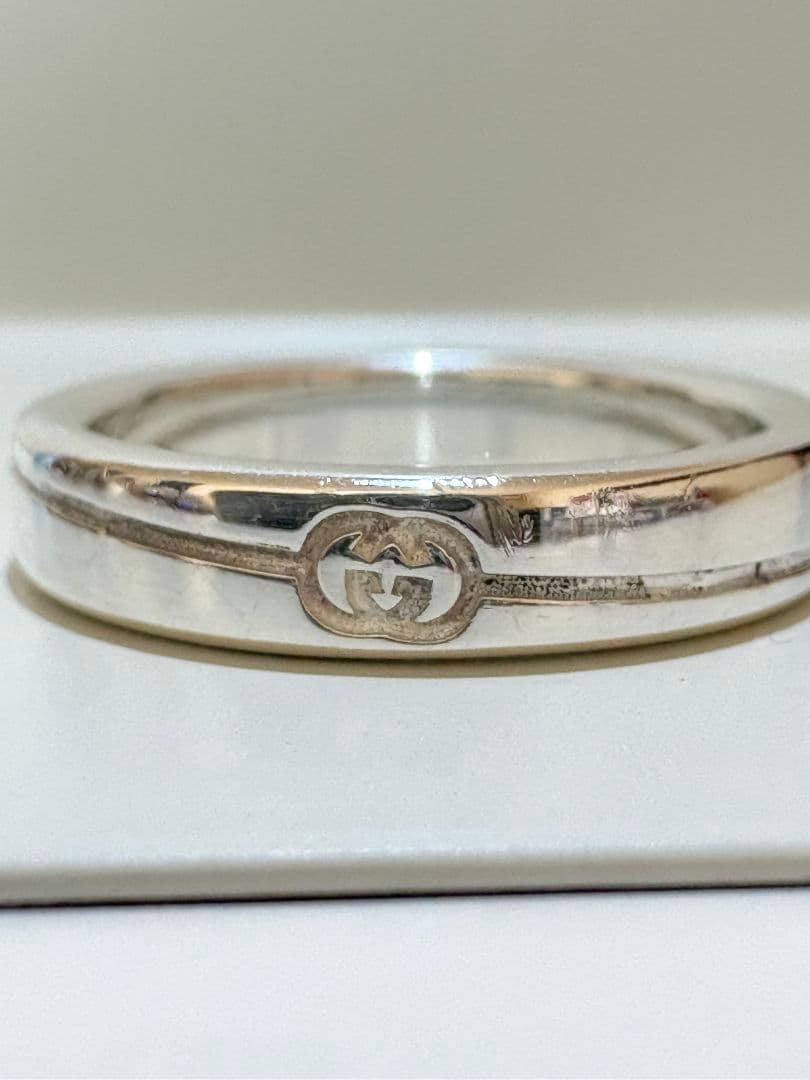 GUCCI ダイアゴナル インターロッキングスリム 刻印:13号【箱/ポーチ付】 GUCCI ダイアゴナル インターロッキングスリム 刻印:13号【箱/ポーチ付