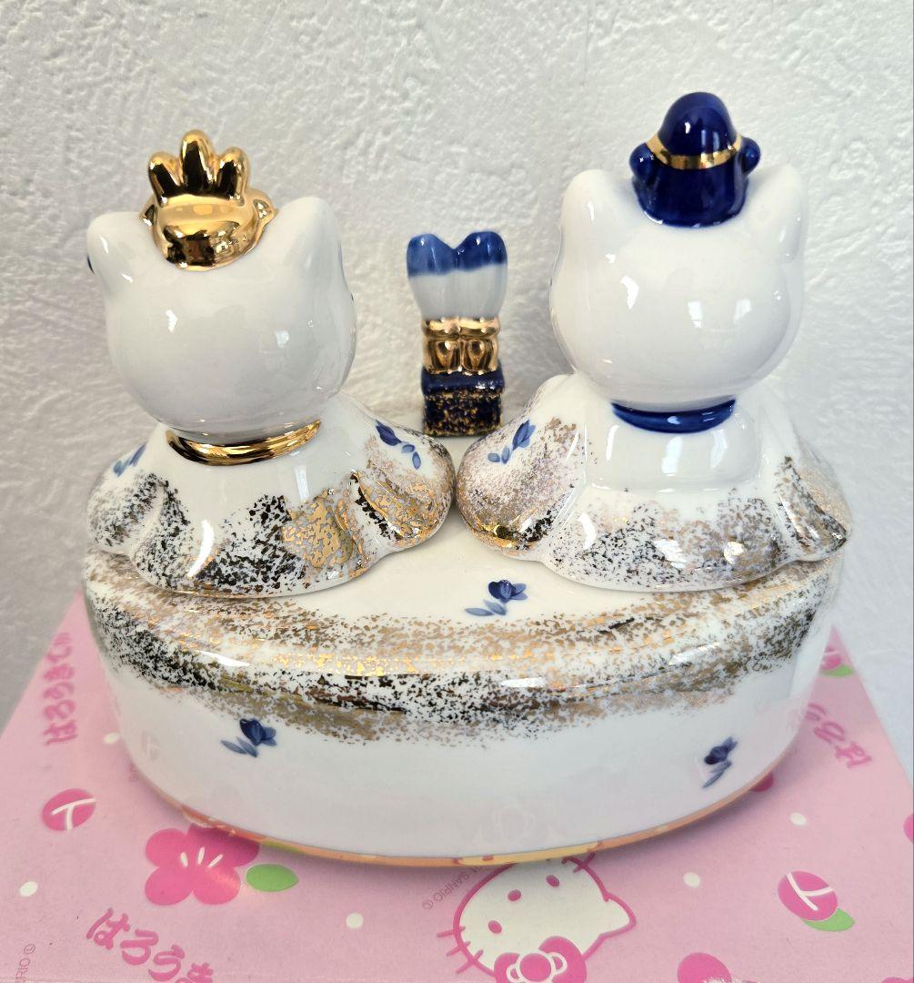 激レア！難アリ！サンリオ ハローキティ 雛人形 オルゴール 陶器製