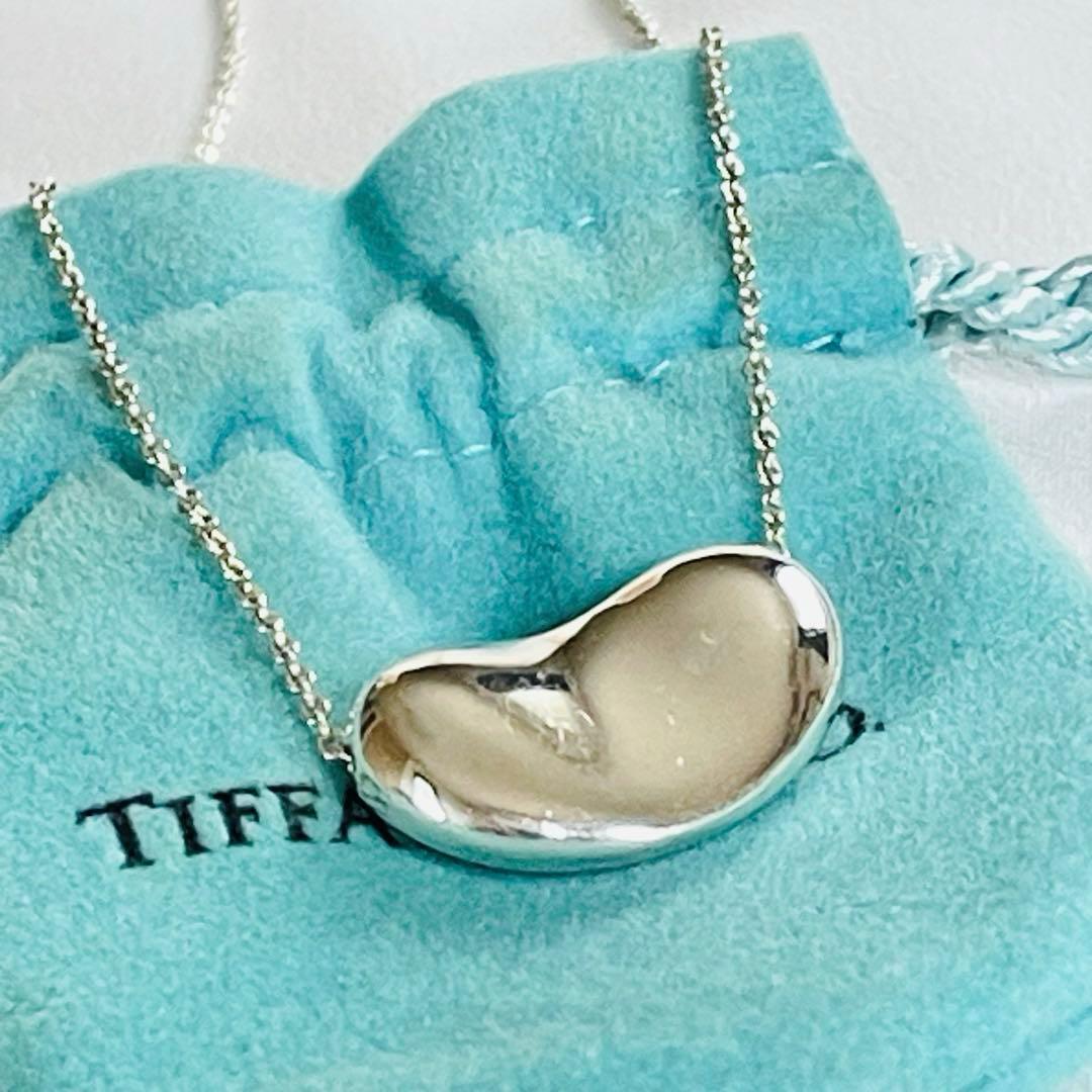 ティファニー ビーンズ ネックレス SV925 巾着付き - メルカリ