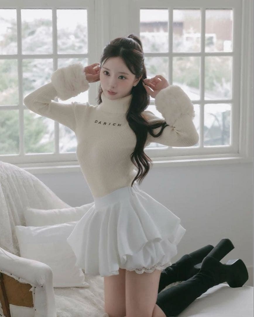 darich スムースファーリブニットトップス IVO FREE スムースファーリブニットトップス – Darich (ダーリッチ)