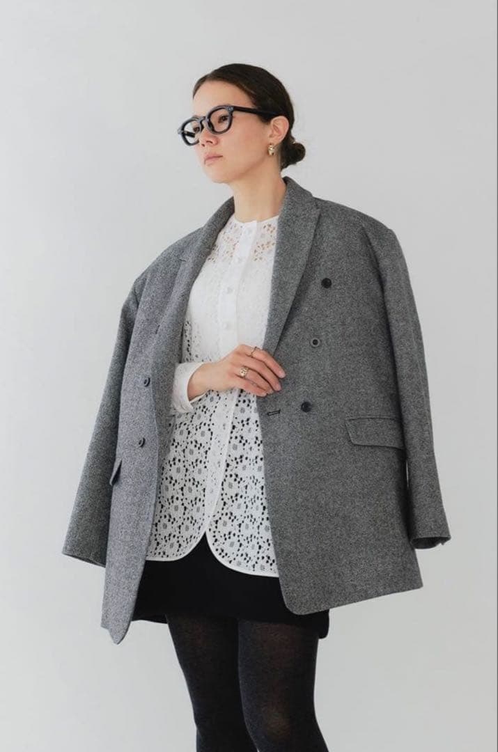 a.　yori エコウールツイードジャケット【2025AW】 38 ストレッチツイードジャケット | LAUTREAMONT (Women)/ロートレアモン