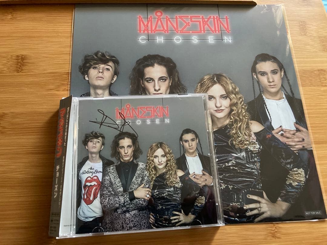 ダミアーノ直筆サインマネスキンmaneskin メガジャケット付chosenCD