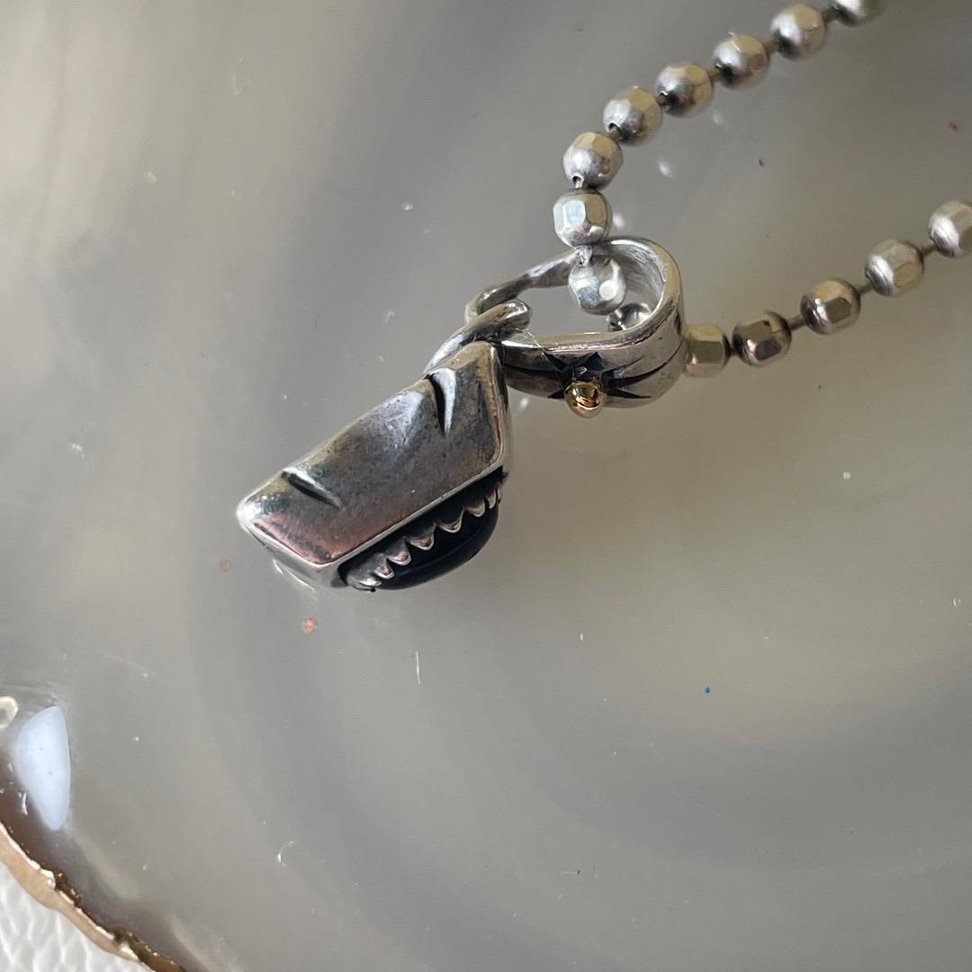 ✨ビィンテージ✨BIGHAND ビッグハンド シルバー925 ネックレス 黒石