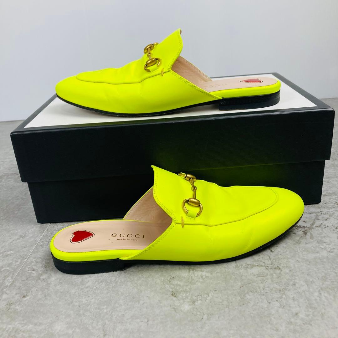 GUCCI グッチ レザー ホースビット プリンスタウン 36 イエローGUCCI