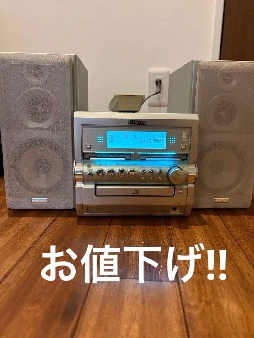 Victor ミニコンポ UX-W5 - メルカリ